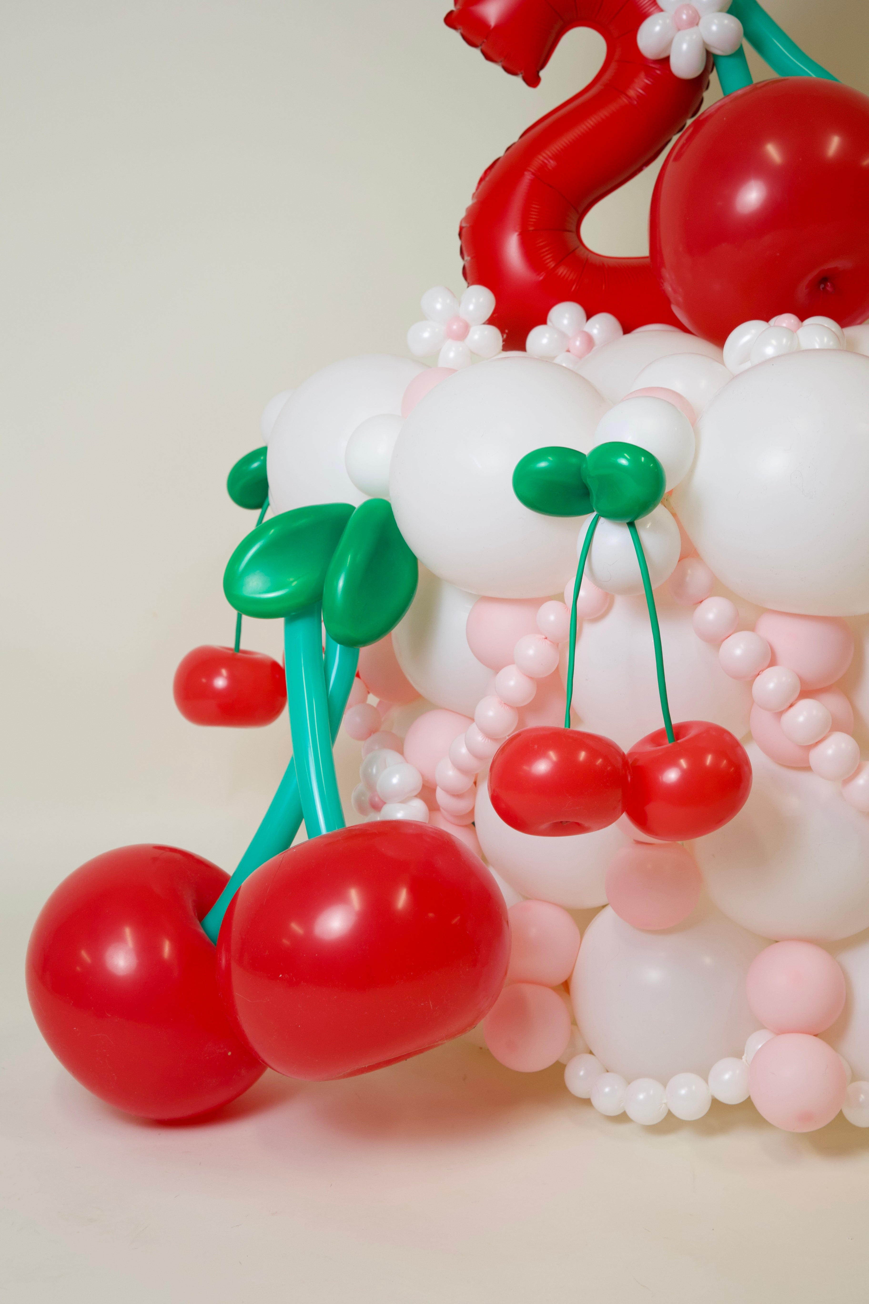 Cherry Blossom Balloon Number Stack