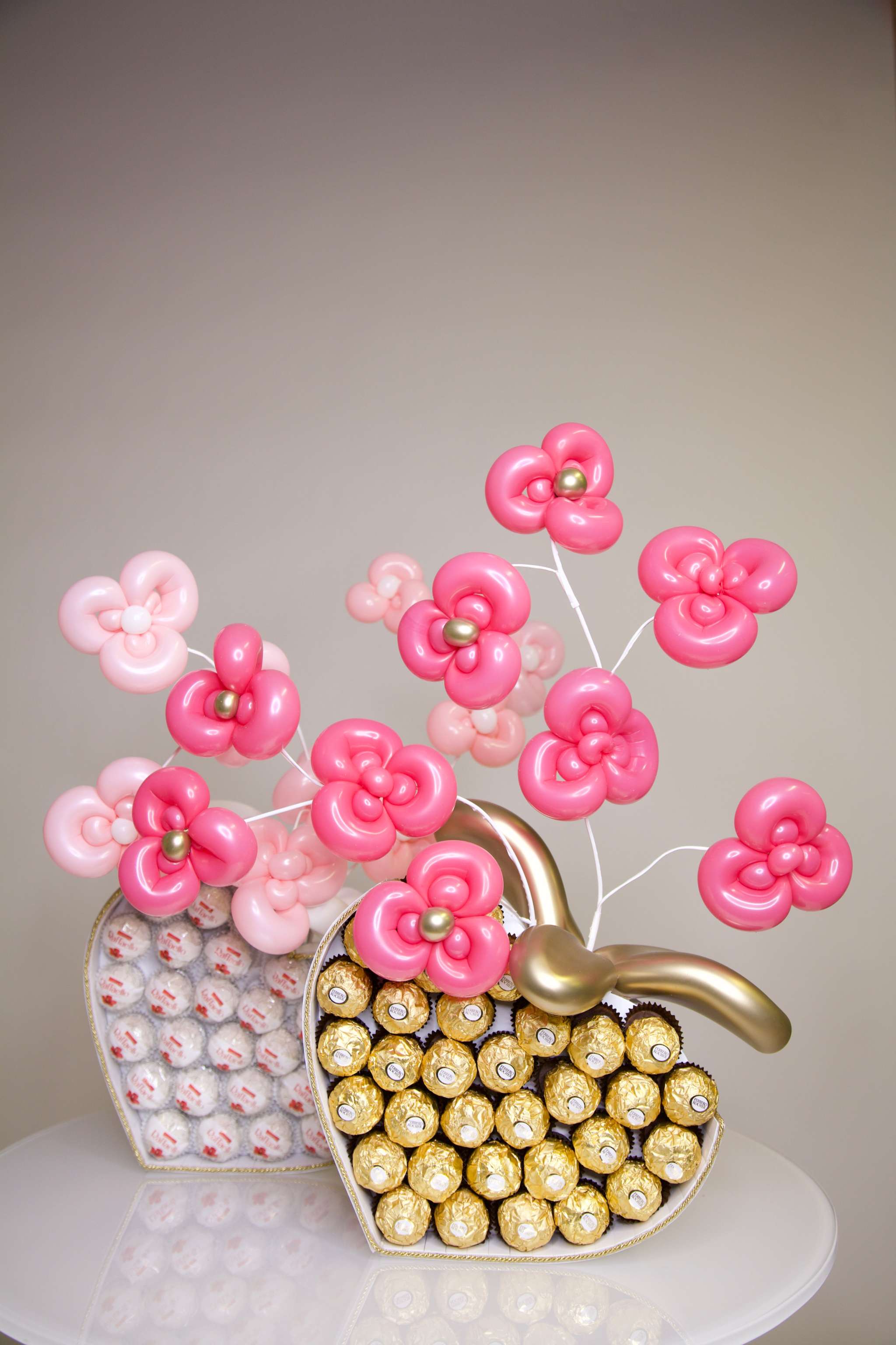 Luxury chocolate balloon flower gift with Ferrero Rocher chocolates for Toronto delivery