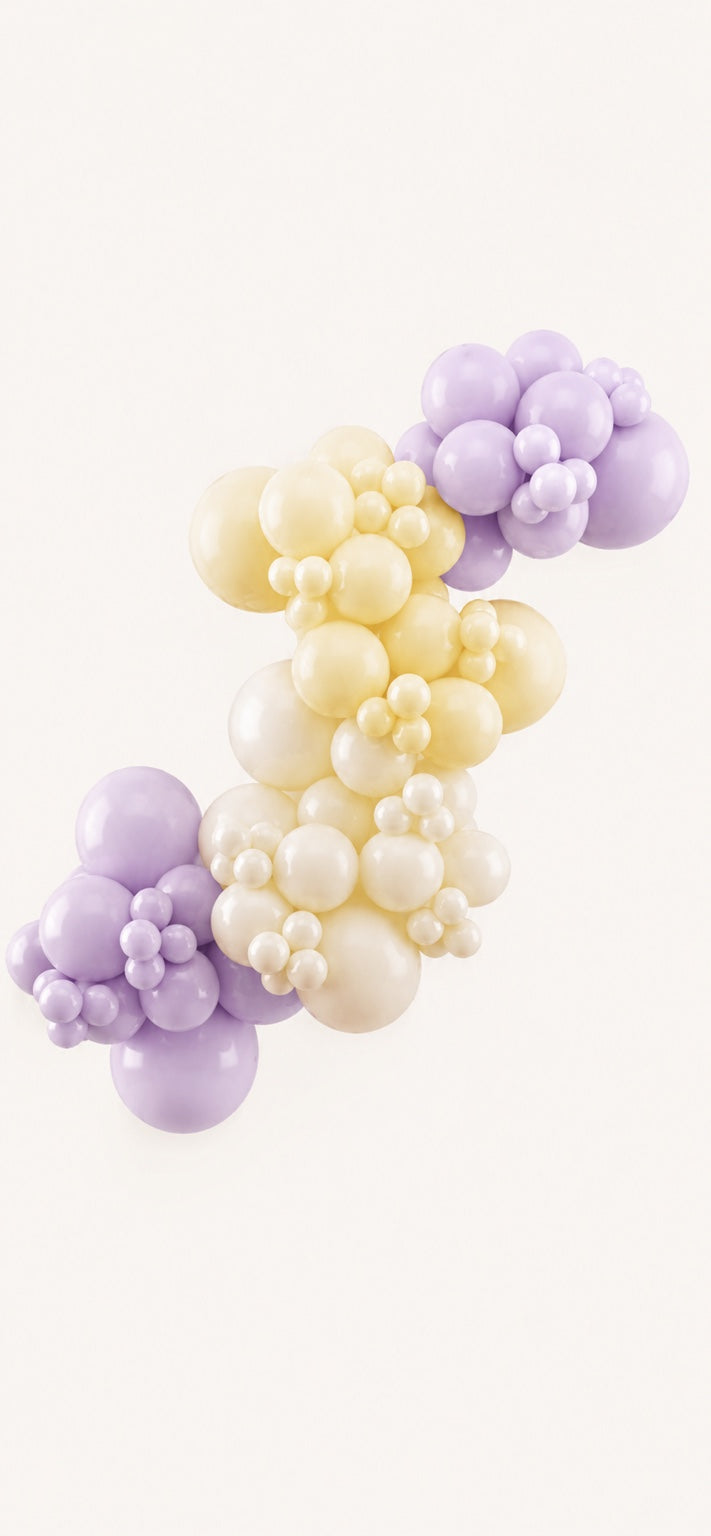 Lavender Butter Grab and Go organic balloon garland Toronto