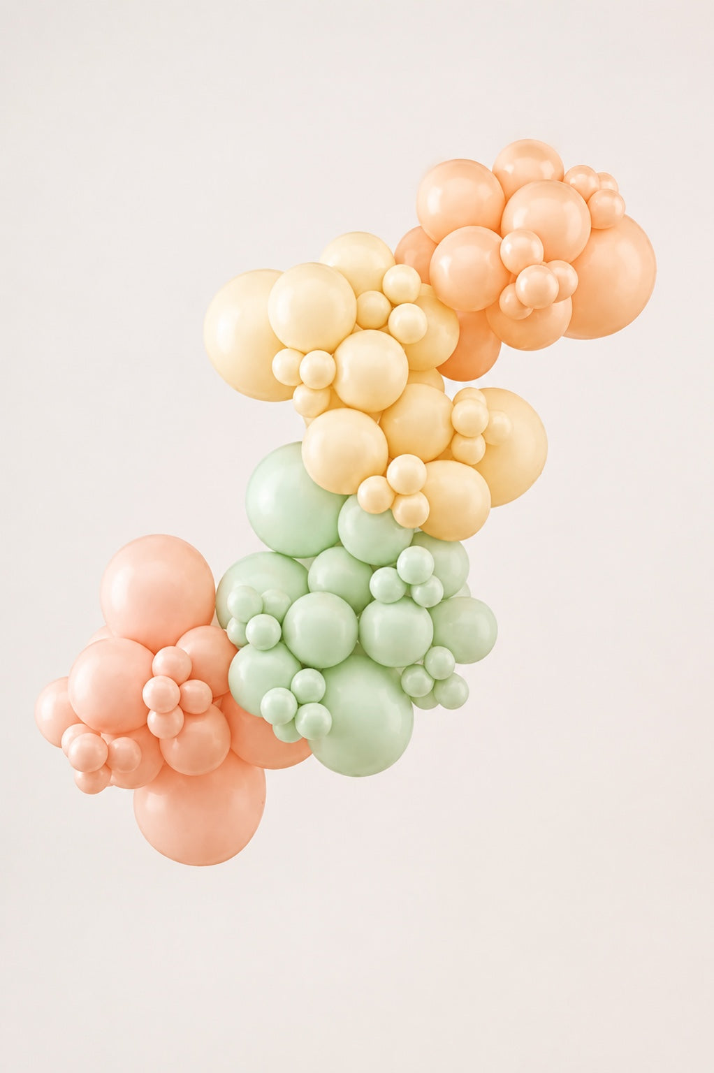 Peach Mint Grab and Go organic balloon garland Toronto
