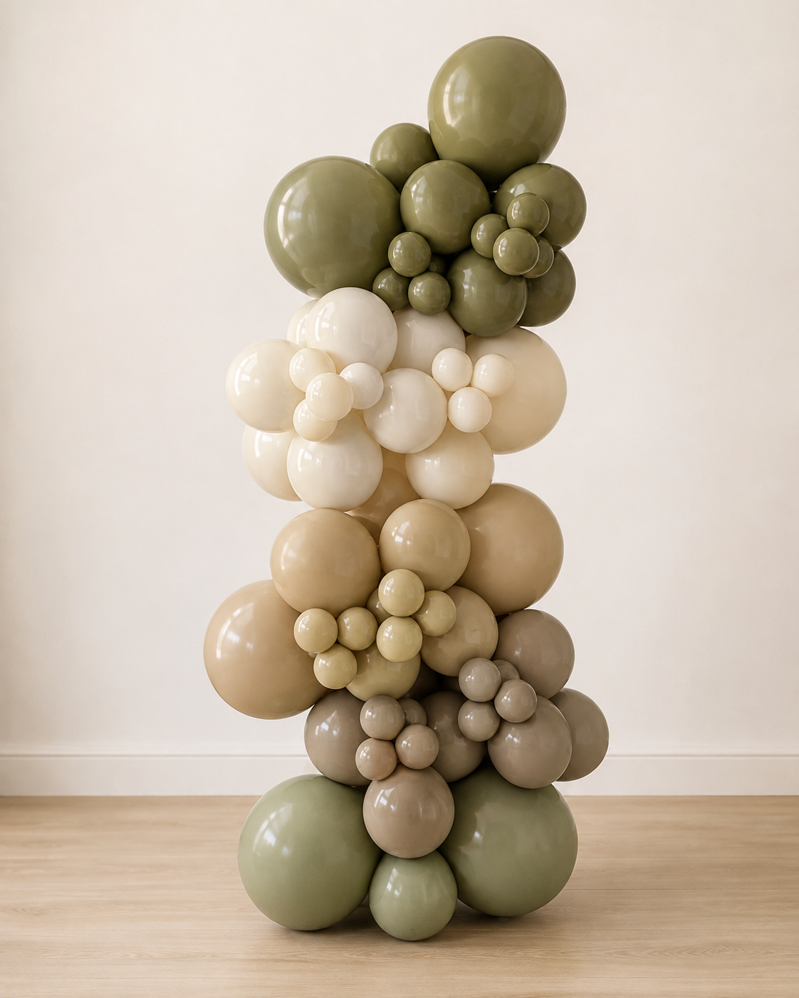 Olive Latte Modern Earth Grab and Go balloon garland Toronto
