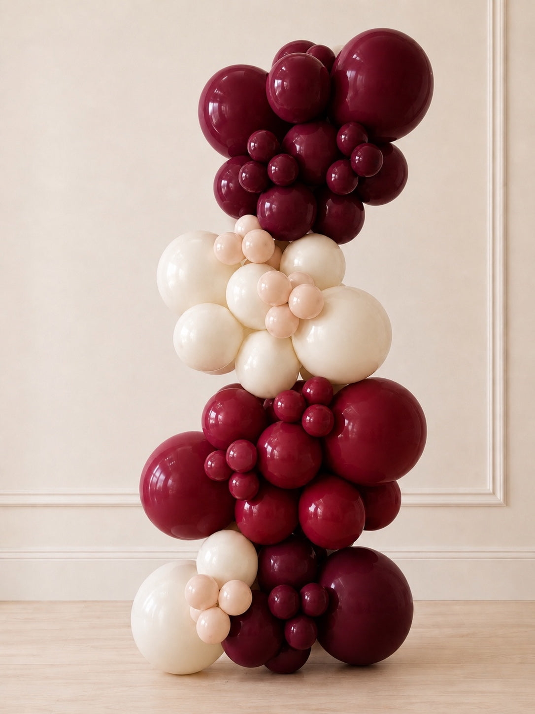 Burgundy Pearl Statement Luxe Grab and Go balloon garland Toronto