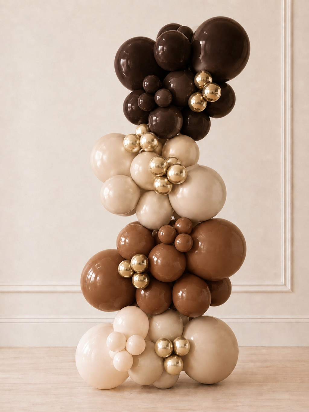 Chocolate Gold Statement Luxe Grab and Go balloon garland Toronto