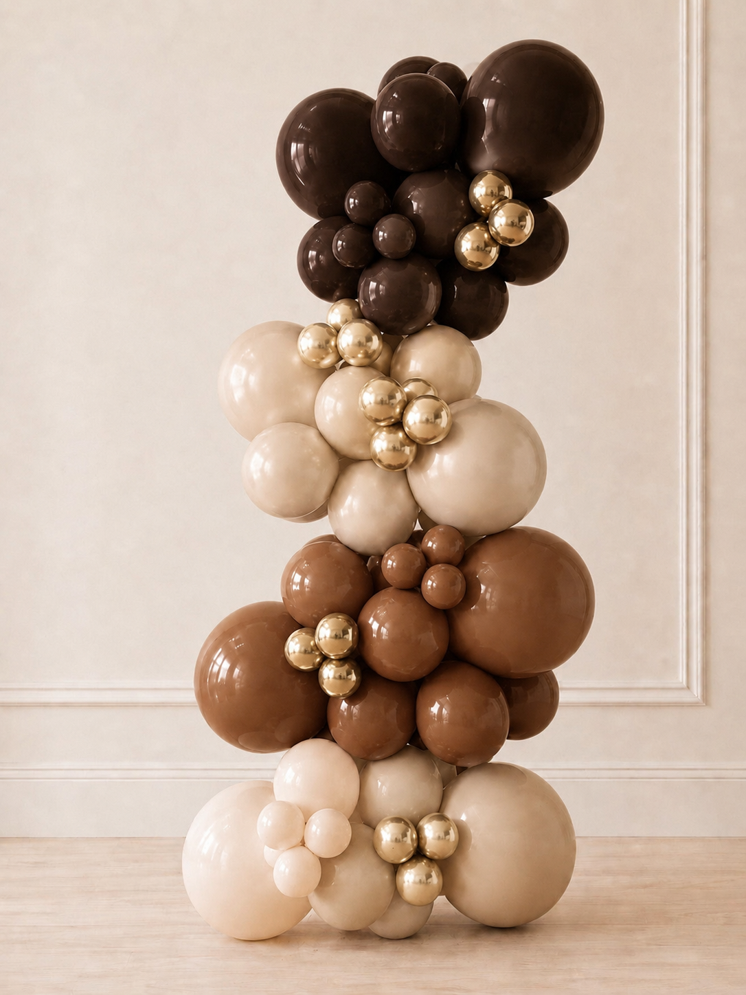 Chocolate Gold Statement Luxe Grab and Go balloon garland Toronto